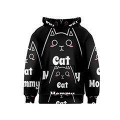 Love My Cat Mommy Kids  Pullover Hoodie by Catifornia