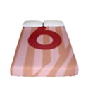 Number 6 Line Vertical Red Pink Wave Chevron Fitted Sheet (Full/ Double Size) View1
