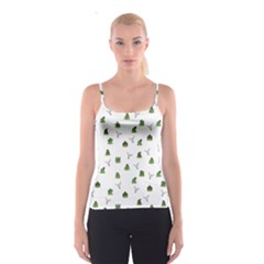 Cactus Pattern Spaghetti Strap Top by Valentinaart