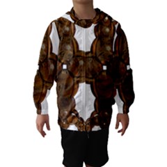 Cross Golden Cross Design 3d Hooded Wind Breaker (kids) by Nexatart