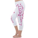Deep Clean Bubbel Door Pink Polka Circle Capri Winter Leggings  View2