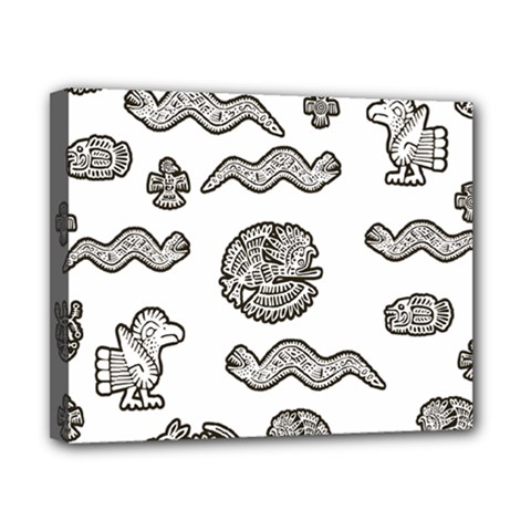Aztecs Pattern Canvas 10  X 8  by Valentinaart