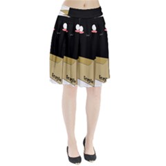 Black Cat In A Box Pleated Skirt by Catifornia