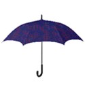 Grid Lines Square Pink Cyan Purple Blue Squares Lines Plaid Hook Handle Umbrellas (Small) View3