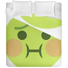 Barf Duvet Cover Double Side (california King Size) by BestEmojis