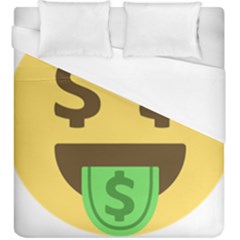 Money Face Emoji Duvet Cover (king Size) by BestEmojis