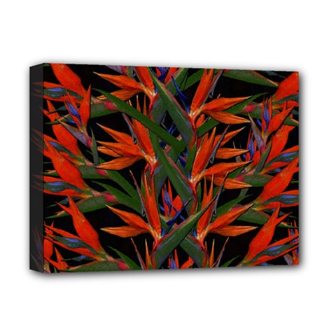 Bird Of Paradise Deluxe Canvas 16  X 12   by Valentinaart