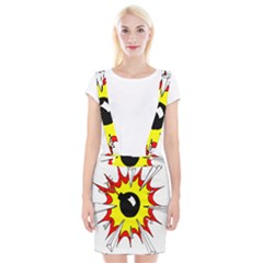 Book Explosion Boom Dinamite Braces Suspender Skirt by Mariart