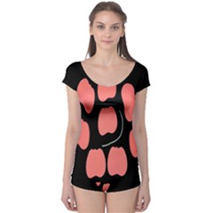 Craft Pink Black Polka Spot Boyleg Leotard  by Mariart