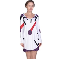 Maker Measurer Hours Time Speedometer Long Sleeve Nightdress by Mariart