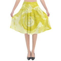 Abstract Art Flared Midi Skirt by ValentinaDesign