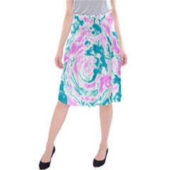 Abstract Art Midi Beach Skirt by ValentinaDesign