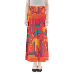 Abstract Art Maxi Skirts by ValentinaDesign