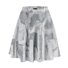 Abstract Art High Waist Skirt by ValentinaDesign