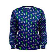 Dinosaurs Pattern Women s Sweatshirt by ValentinaDesign