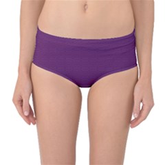 Pattern Mid-waist Bikini Bottoms by ValentinaDesign