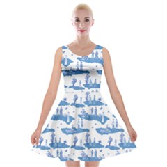 Tear In The Space-time Continuum Velvet Skater Dress by emilyzragz