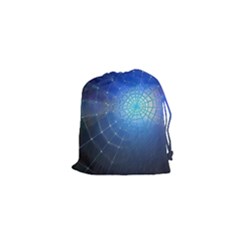 Network Cobweb Networking Bill Drawstring Pouches (xs)  by Nexatart