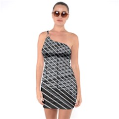 Abstract Architecture Pattern One Soulder Bodycon Dress by Nexatart