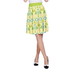 Simple Tribal Pattern A-line Skirt by berwies