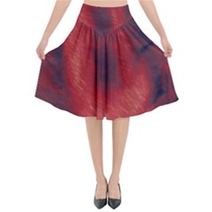 Blood Waterfall Flared Midi Skirt by LokisStuffnMore
