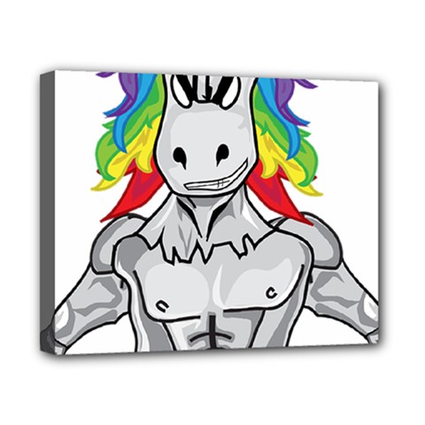 Angry Unicorn Canvas 10  X 8  by KAllan