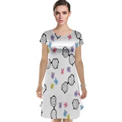 Glasses Bear Cute Doll Animals Cap Sleeve Nightdress by Mariart