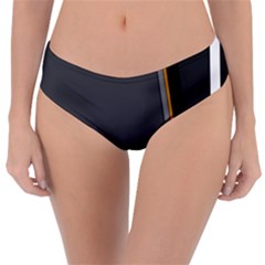 Flag Grey Orange Circle Polka Hole Space Reversible Classic Bikini Bottoms by Mariart