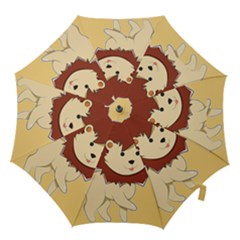 Happy Cartoon Baby Lion Hook Handle Umbrellas (large) by Catifornia