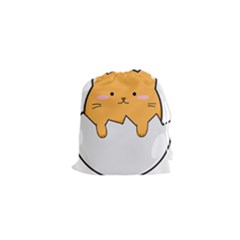 Yellow Cat Egg Drawstring Pouches (xs)  by Catifornia