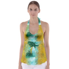 Turquoise River Babydoll Tankini Top by digitaldivadesigns