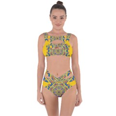 Happy Fantasy Earth Mandala Bandaged Up Bikini Set  by pepitasart