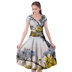 Morning Promise Cap Sleeve Wrap Front Dress by oddzodd