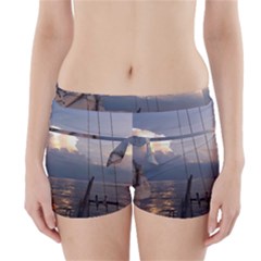 Sailing Into The Storm Boyleg Bikini Wrap Bottoms by oddzodd