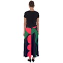 Illustrators Portraits Plants Green Red Polka Dots Flared Maxi Skirt View2
