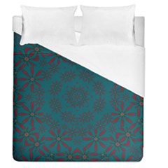 Stars Of Golden Metal Duvet Cover (queen Size) by pepitasart