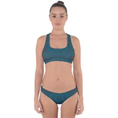 Stars Of Golden Metal Cross Back Hipster Bikini Set by pepitasart