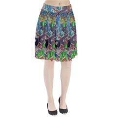 Pixel Art City Pleated Skirt by BangZart