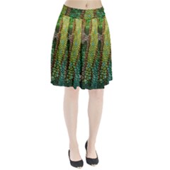 Chameleon Skin Texture Pleated Skirt by BangZart