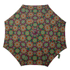 Jewel Tiles Kaleidoscope Hook Handle Umbrellas (large) by WolfepawFractals