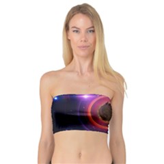 The Little Astronaut On A Tiny Fractal Planet Bandeau Top by jayaprime