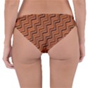 Brown Zig Zag Background Reversible Hipster Bikini Bottoms View2