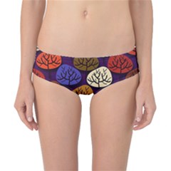 Colorful Trees Background Pattern Classic Bikini Bottoms by BangZart