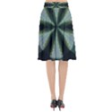 Lines Abstract Background Flared Midi Skirt View2