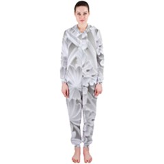 Pattern Motif Decor Hooded Jumpsuit (ladies)  by BangZart