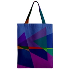 Abstract #415 Tipping Point Zipper Classic Tote Bag by RockettGraphics