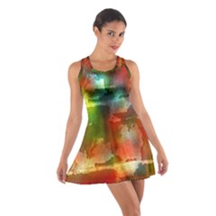 Peeled Wall                         Cotton Racerback Dress by LalyLauraFLM