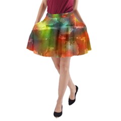 Peeled Wall                         A-line Pocket Skirt by LalyLauraFLM