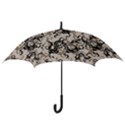 Dragon Pattern Background Hook Handle Umbrellas (Small) View3