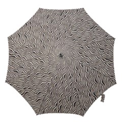 Zebra Pattern Animal Print Hook Handle Umbrellas (large) by paulaoliveiradesign